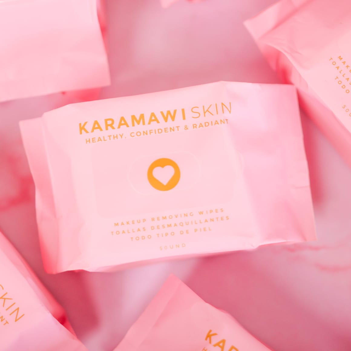 Toallas Desmaquillantes Karamawi Skin - Incluye 50 unds
